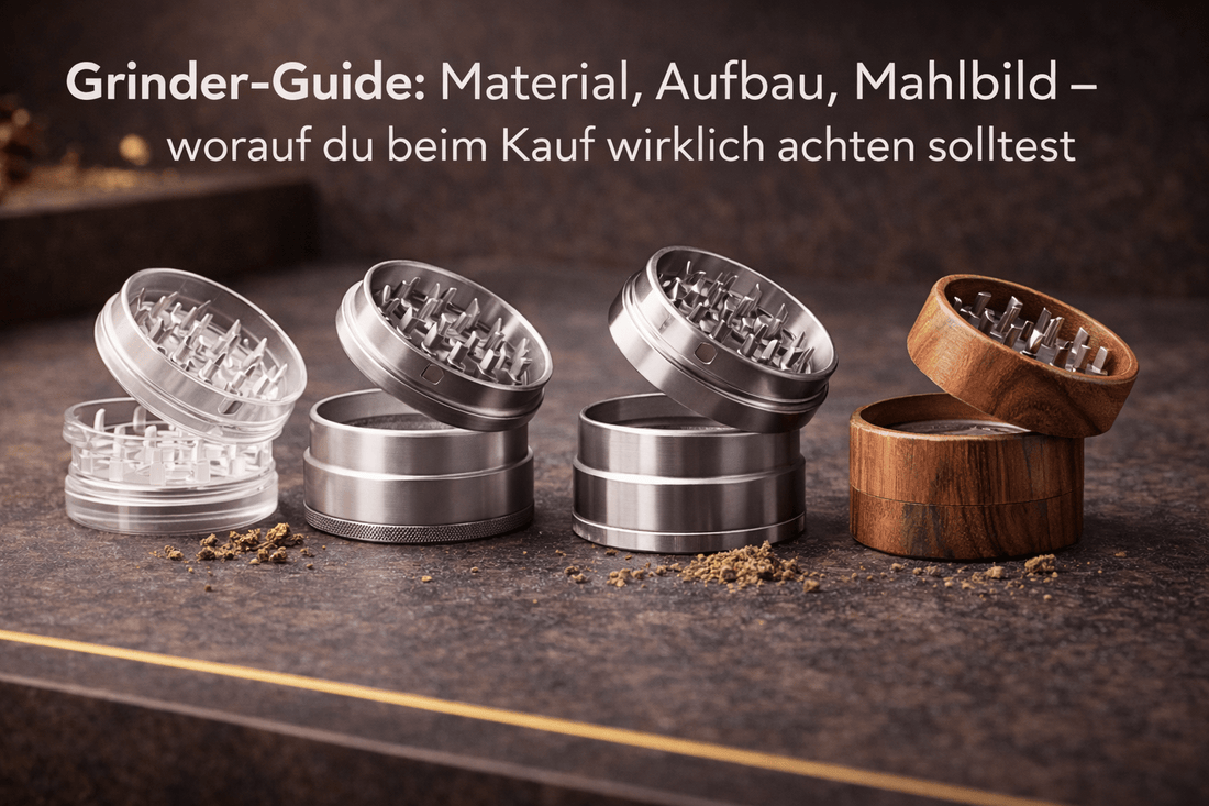 Grinder-Guide: Material, Aufbau, Mahlbild – worauf du beim Kauf wirklich achten solltest - Golden Leaf Culture