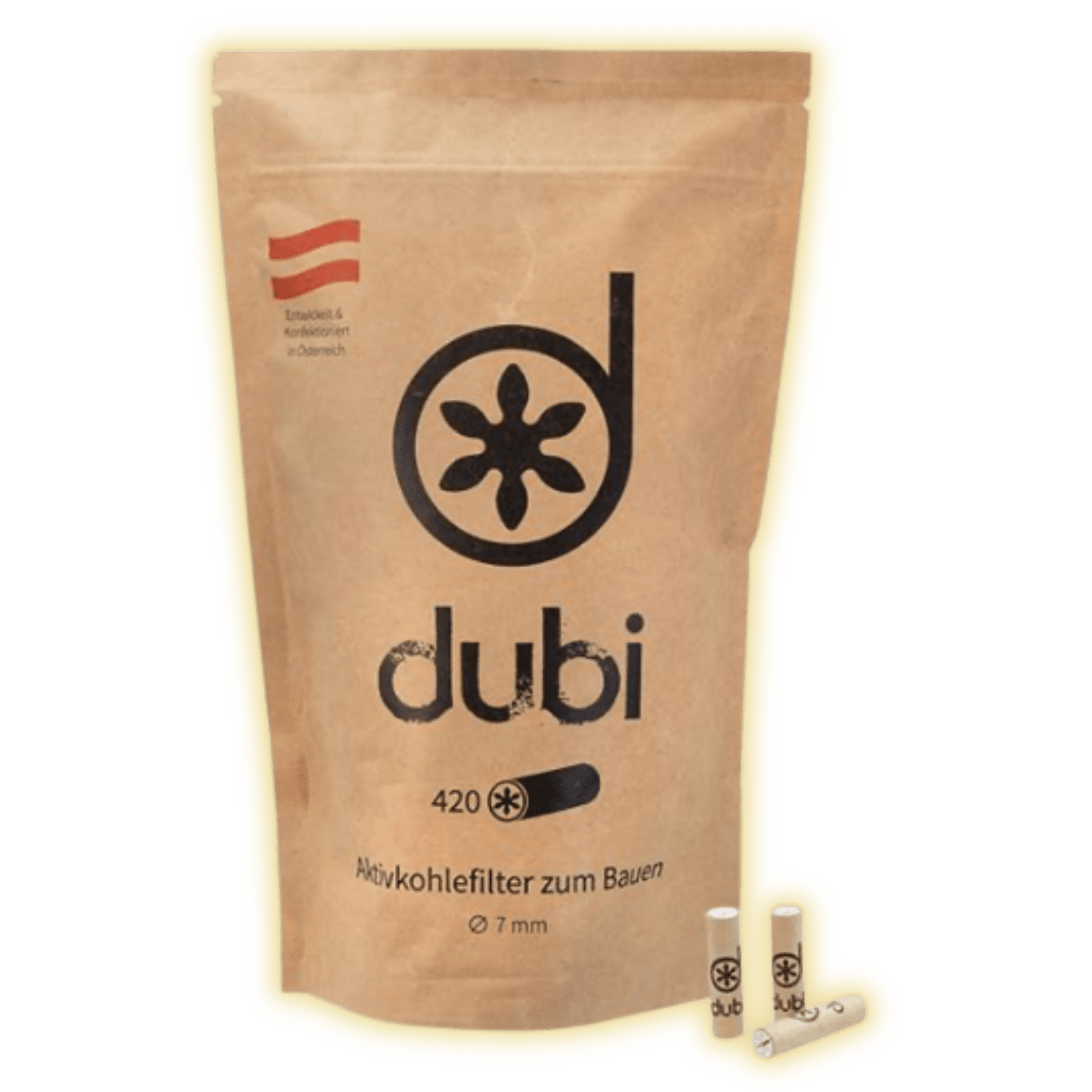 Dubi 7mm Aktivkohlefilter (420er Packung) Aktivkohlefilter kaufen - Golden Leaf Culture