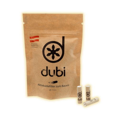 Dubi 7mm Aktivkohlefilter (42er Packung) Aktivkohlefilter kaufen - Golden Leaf Culture