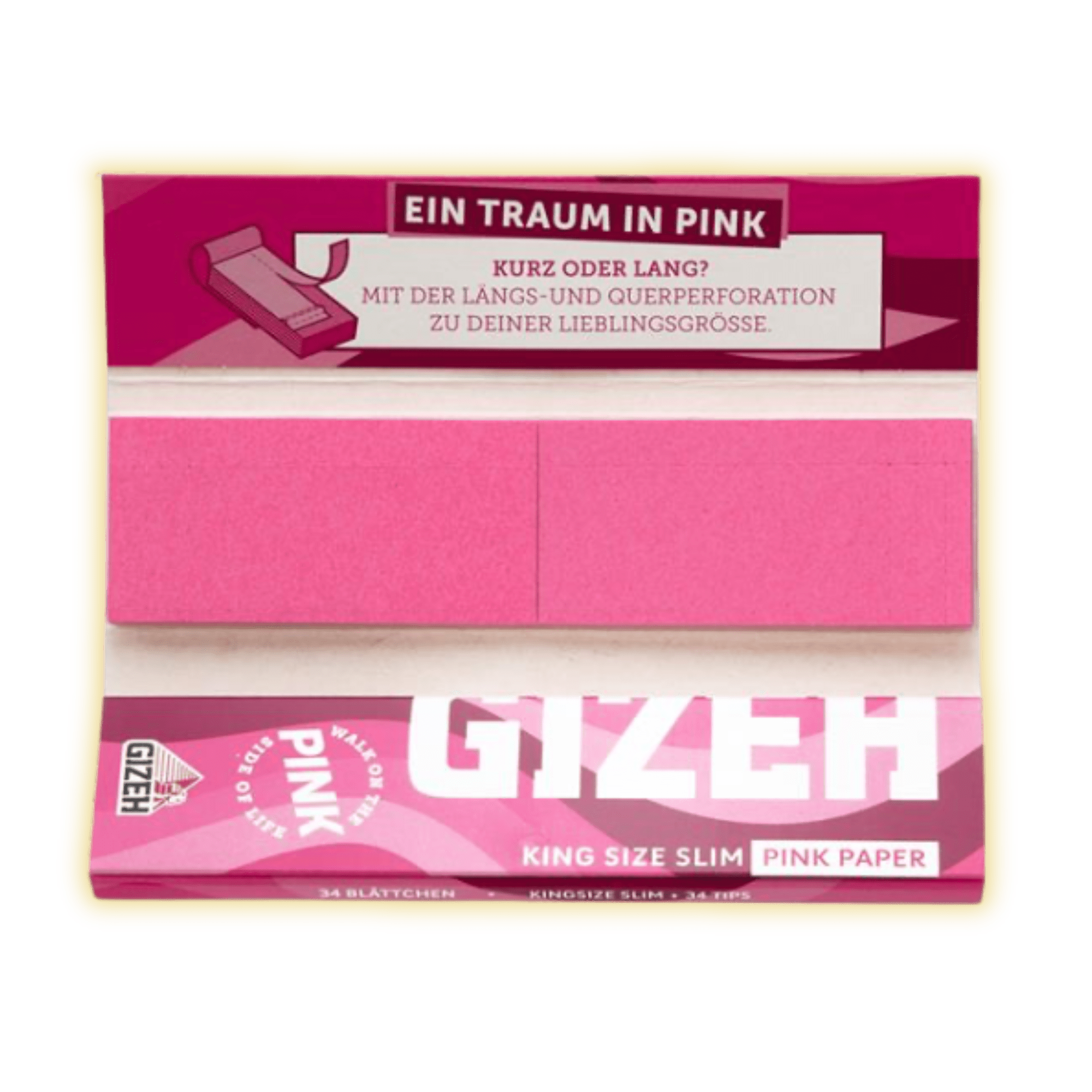 Gizeh KingSize Pink Longpapes + Tips Longpapes kaufen - Golden Leaf Culture