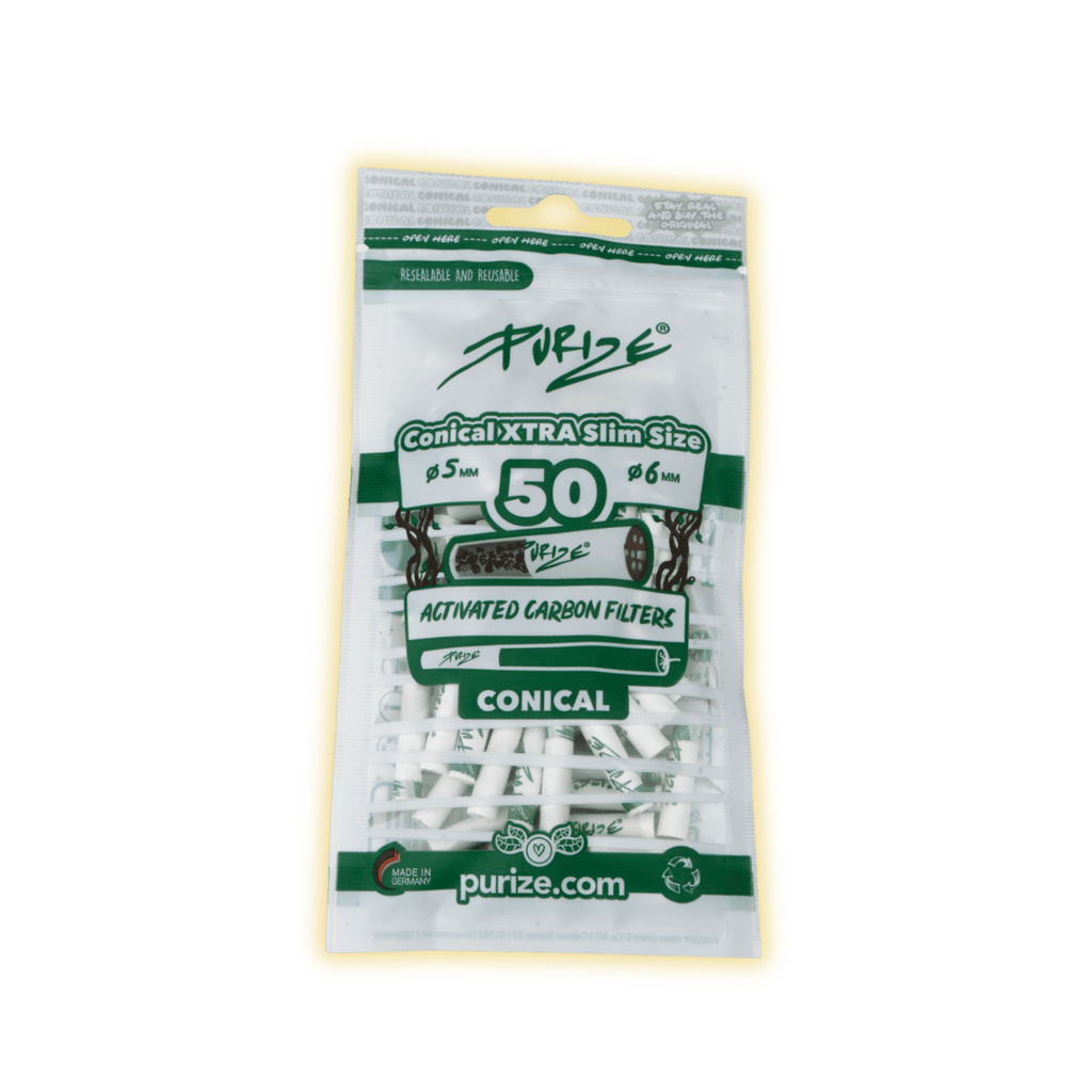 PURIZE Conical Filter (50er Beutel) Aktivkohlefilter kaufen - Golden Leaf Culture