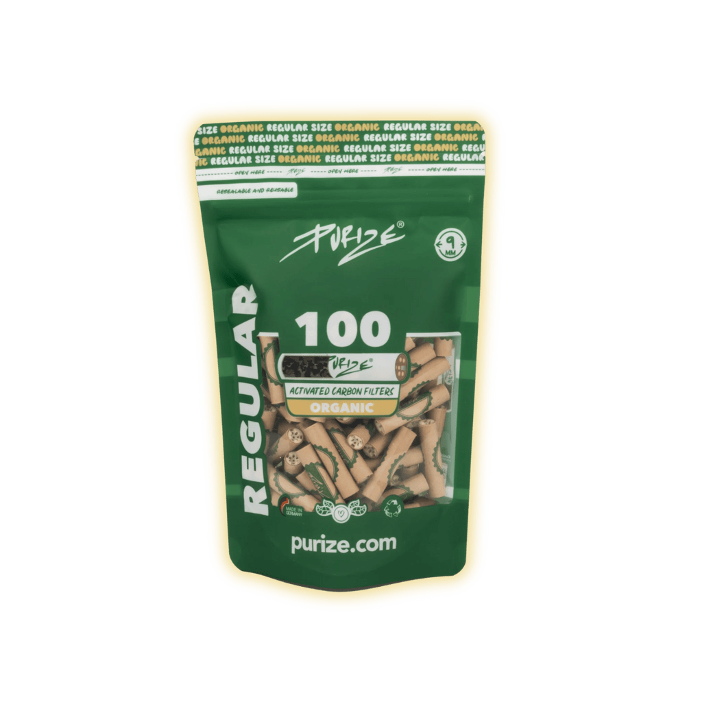 PURIZE Regular Size 9mm (100er Beutel) Aktivkohlefilter kaufen - Golden Leaf Culture