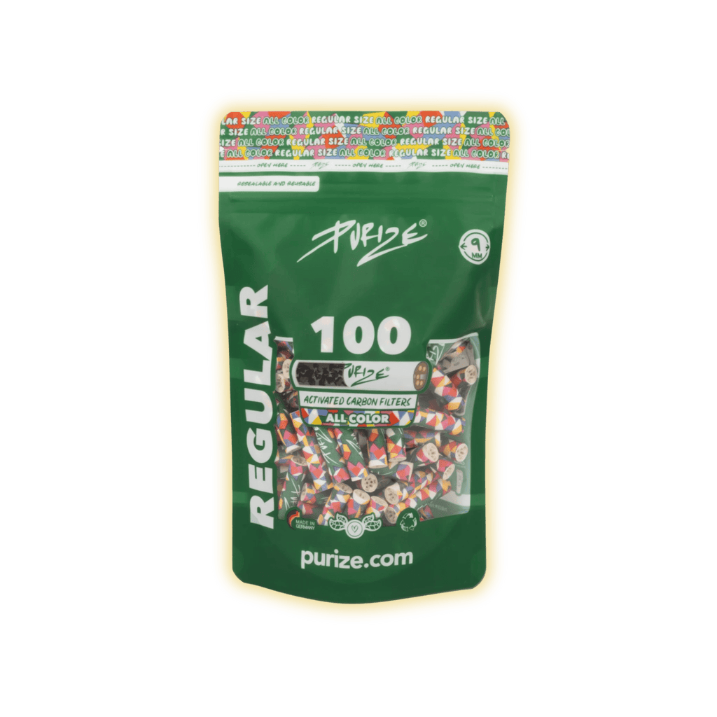PURIZE Regular Size 9mm (100er Beutel) Aktivkohlefilter kaufen - Golden Leaf Culture