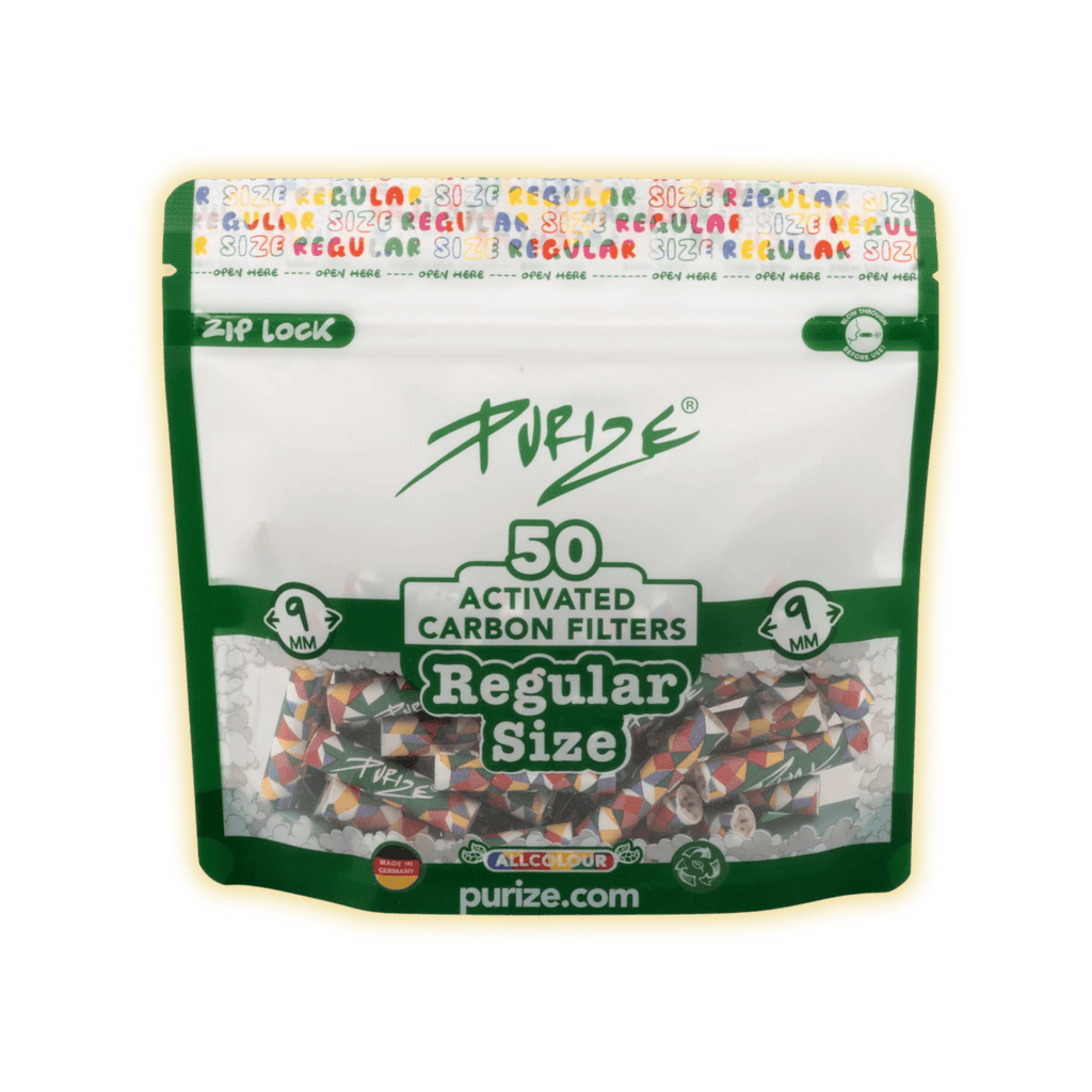 PURIZE Regular Size 9mm (50er Beutel) Aktivkohlefilter kaufen - Golden Leaf Culture