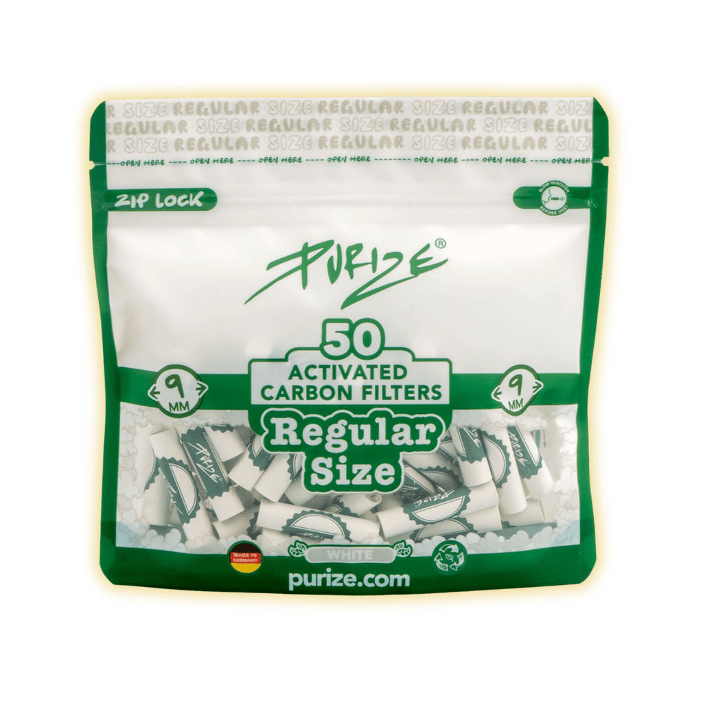 PURIZE Regular Size 9mm (50er Beutel) Aktivkohlefilter kaufen - Golden Leaf Culture
