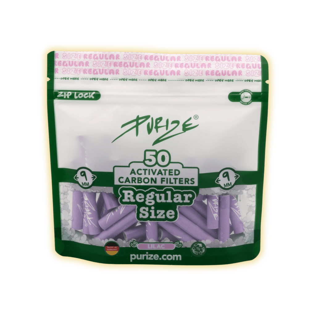 PURIZE Regular Size 9mm (50er Beutel) Aktivkohlefilter kaufen - Golden Leaf Culture
