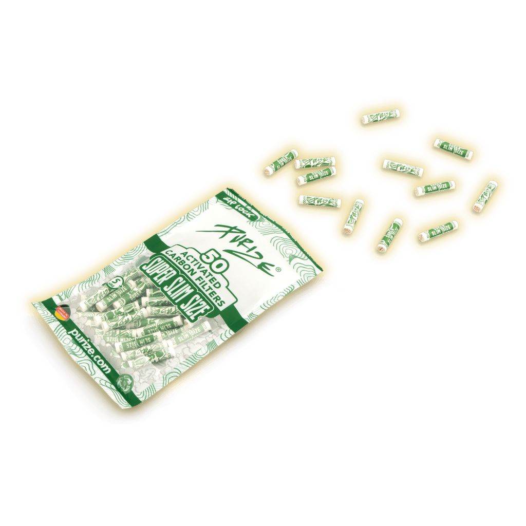 PURIZE Super Slim Size 5mm (50er Packung) Aktivkohlefilter kaufen - Golden Leaf Culture