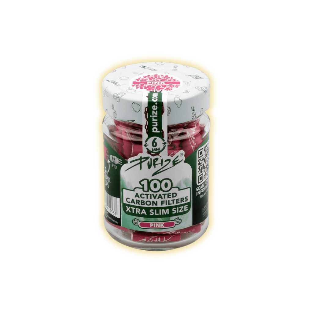 PURIZE XTRA Slim Size 6mm (100er Glas) Aktivkohlefilter kaufen - Golden Leaf Culture