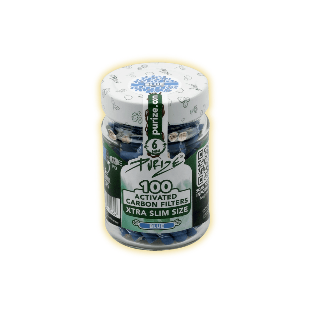PURIZE XTRA Slim Size 6mm (100er Glas) Aktivkohlefilter kaufen - Golden Leaf Culture