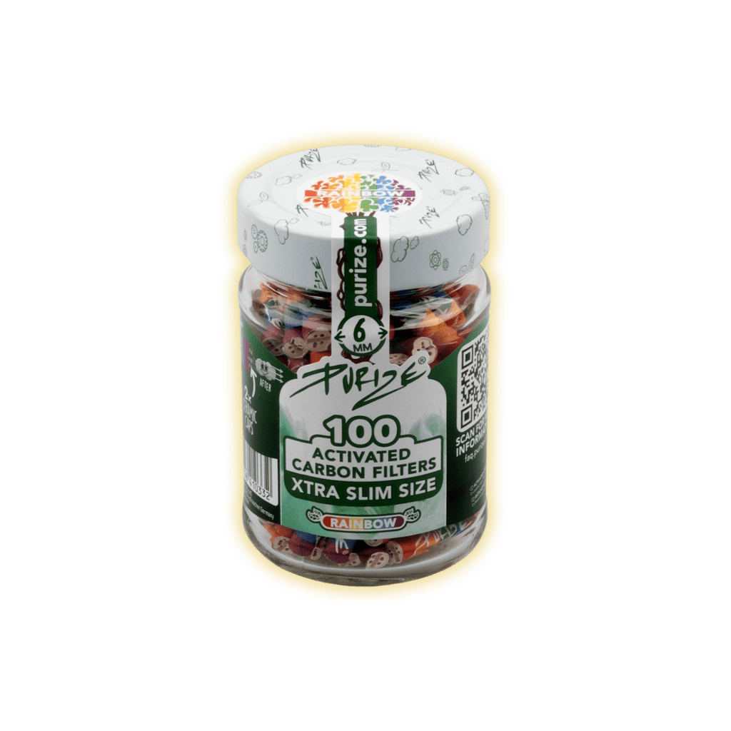 PURIZE XTRA Slim Size 6mm (100er Glas) Aktivkohlefilter kaufen - Golden Leaf Culture