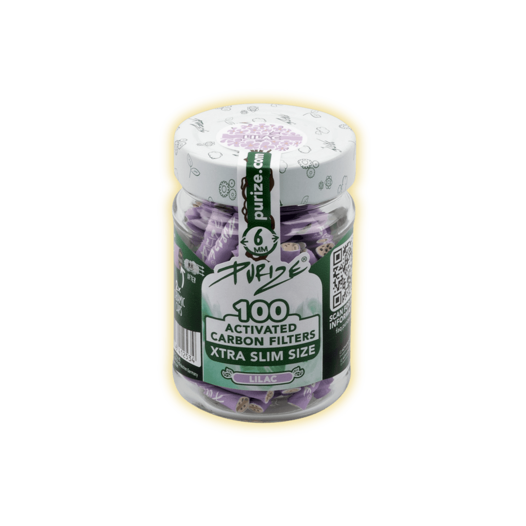 PURIZE XTRA Slim Size 6mm (100er Glas) Aktivkohlefilter kaufen - Golden Leaf Culture