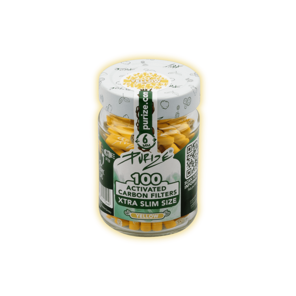 PURIZE XTRA Slim Size 6mm (100er Glas) Aktivkohlefilter kaufen - Golden Leaf Culture