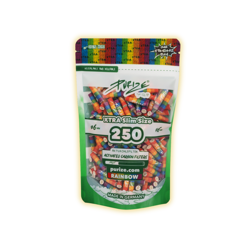 PURIZE XTRA Slim Size 6mm (250er Beutel) Aktivkohlefilter kaufen - Golden Leaf Culture