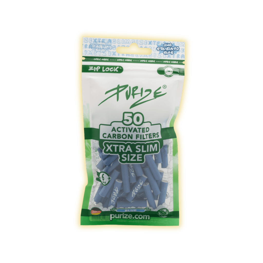 PURIZE XTRA Slim Size 6mm (50er Beutel) Aktivkohlefilter kaufen - Golden Leaf Culture