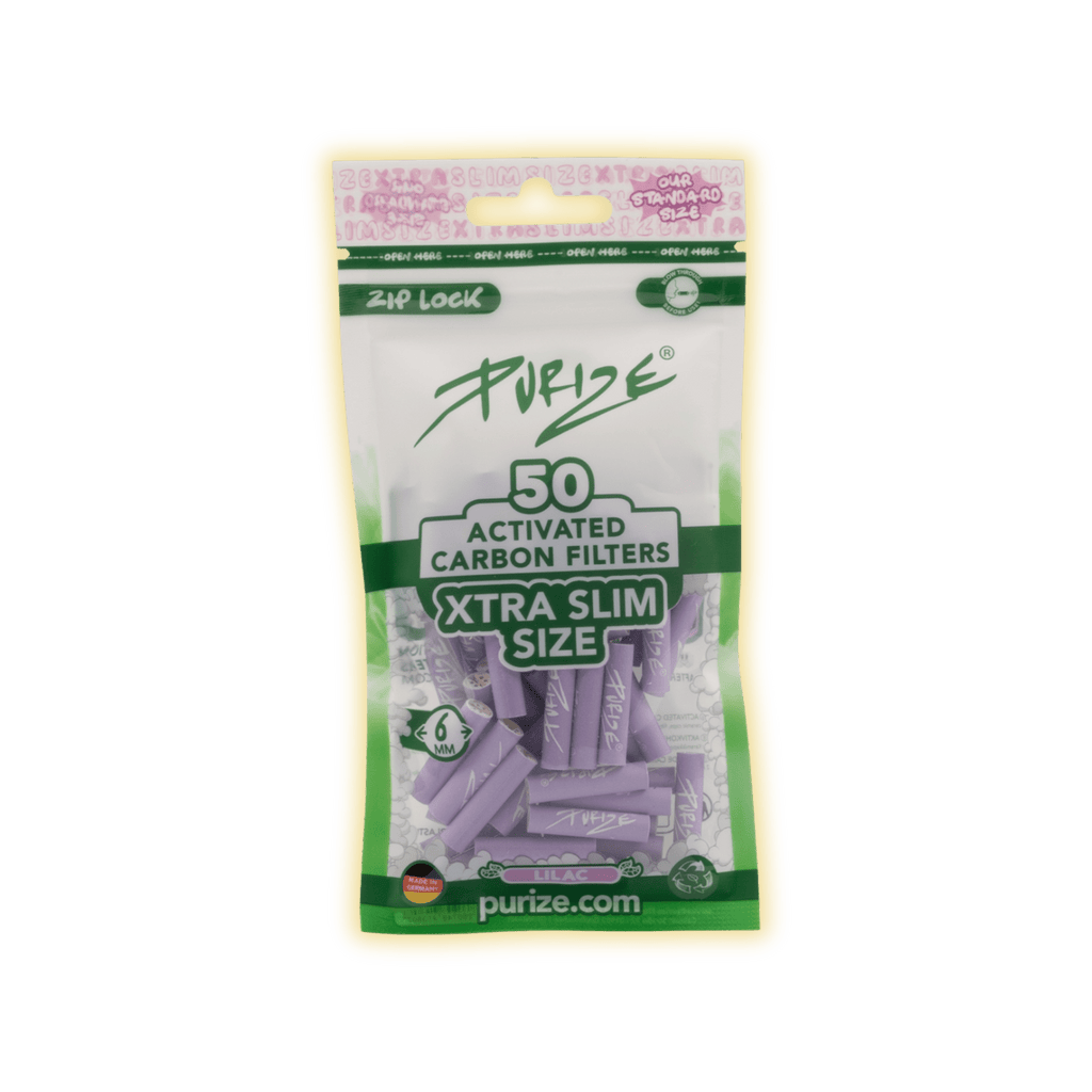 PURIZE XTRA Slim Size 6mm (50er Beutel) Aktivkohlefilter kaufen - Golden Leaf Culture