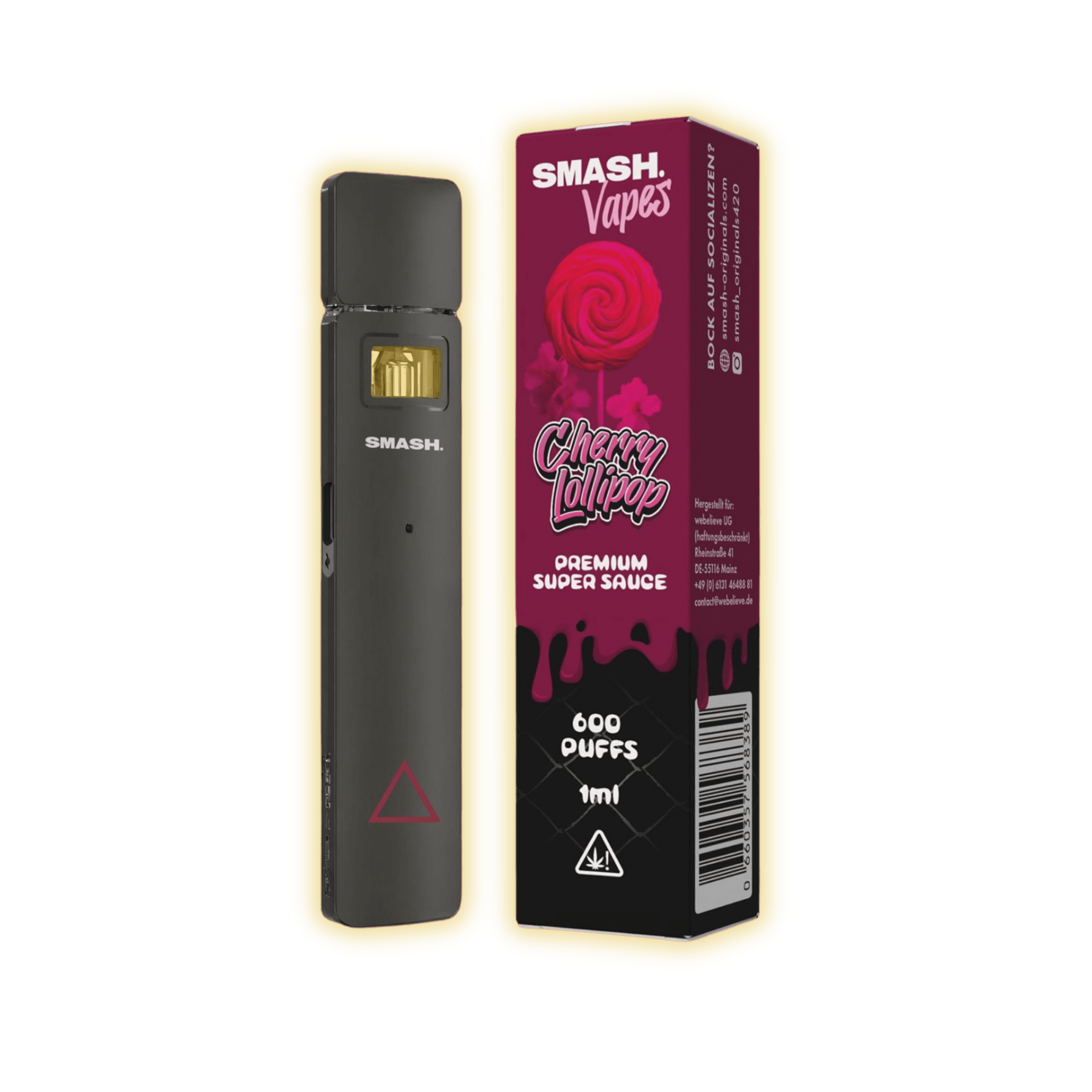 Smash SuperSauce Vape Cherry Lollipop Vape kaufen - Golden Leaf Culture