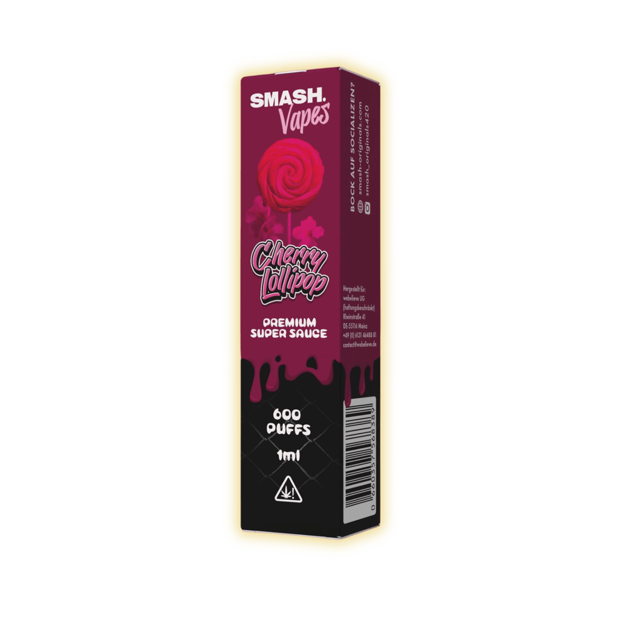 Smash SuperSauce Vape Cherry Lollipop Vape kaufen - Golden Leaf Culture