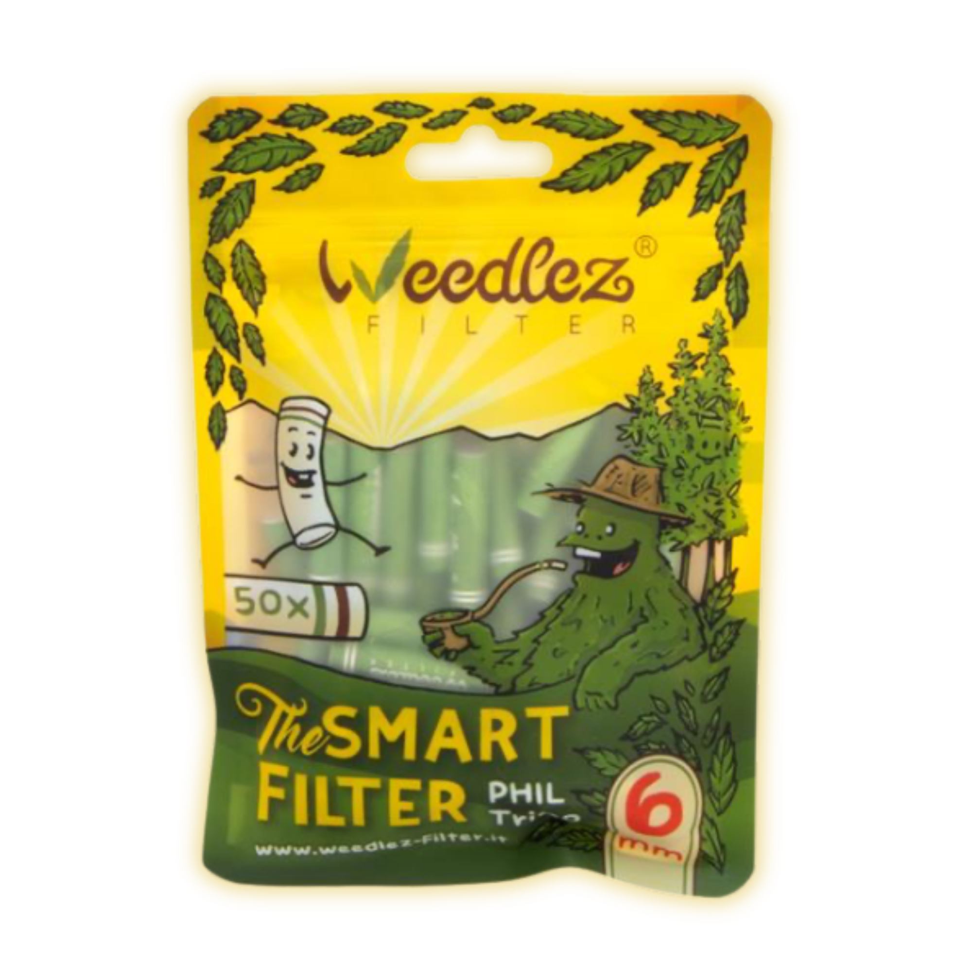 Weedlez Smart Filter 6mm (50er Packung) Aktivkohlefilter kaufen - Golden Leaf Culture